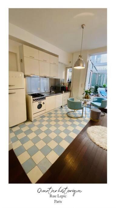 Villa Lepic, Luxury Flat In Montmartre With Private Terrasse-Appartement Entier パリ エクステリア 写真